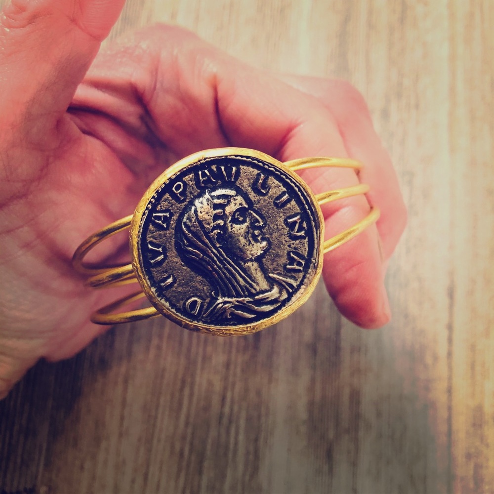 Coin Collection Bracelet Gold Dipped